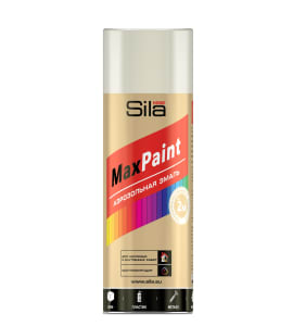 Аэрозольная краска Sila HOME Max Paint глянцевая гладкая слоновая кость